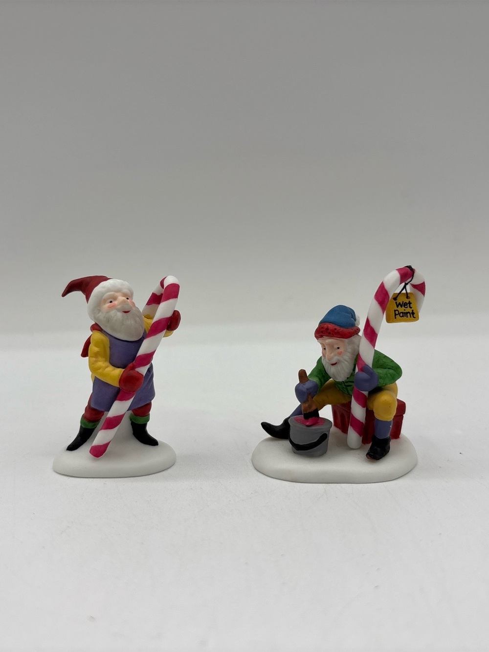 Department 56 1996 Vintage Heritage Village Collection Candy Cane Elves 56390
